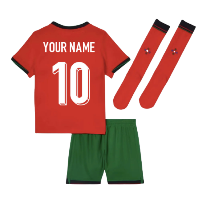 Portugal Home Mini Kit 2024-2025 Match Day Jersey For Days