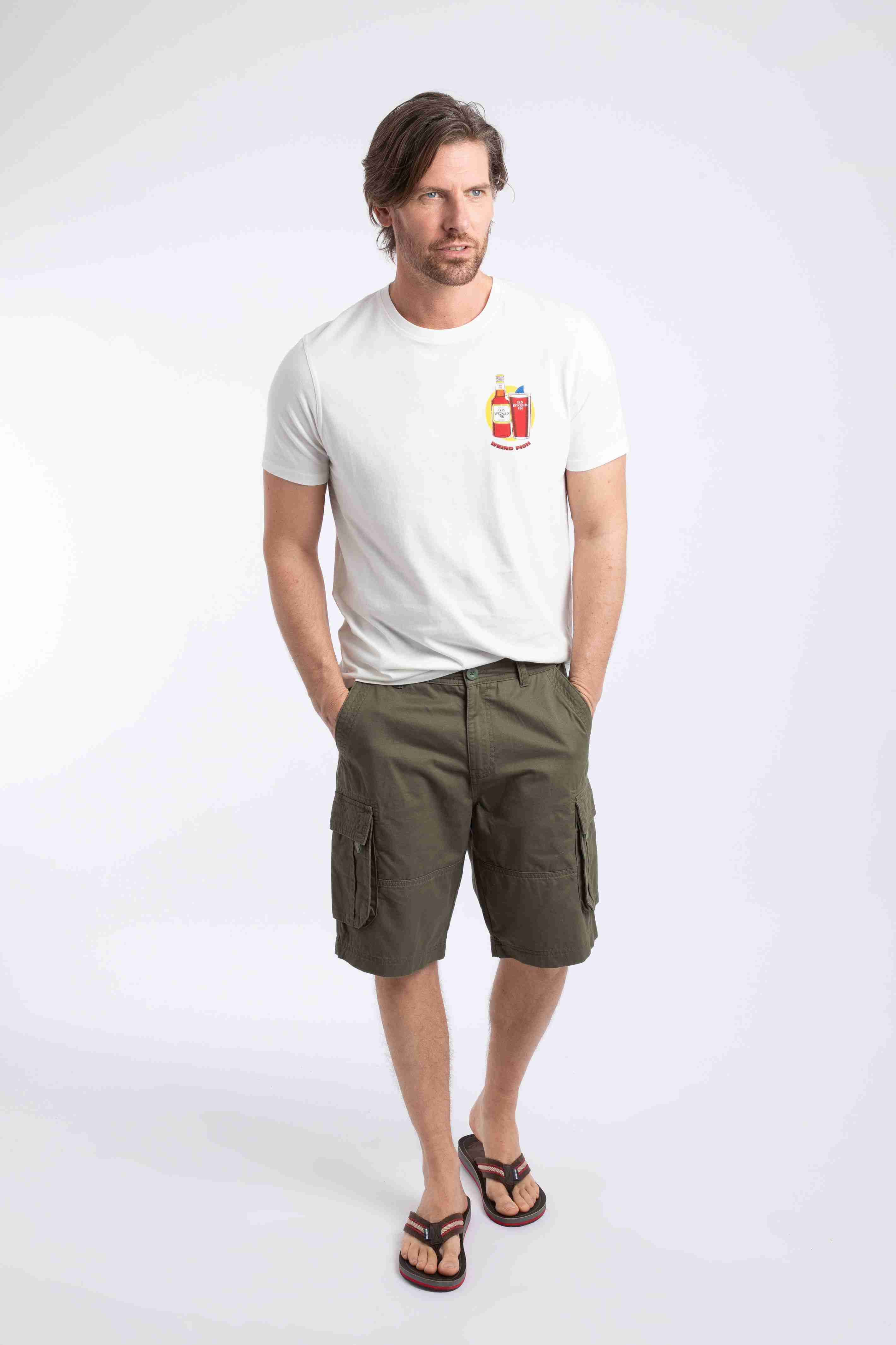 Rigney Cargo Shorts Dark Olive
