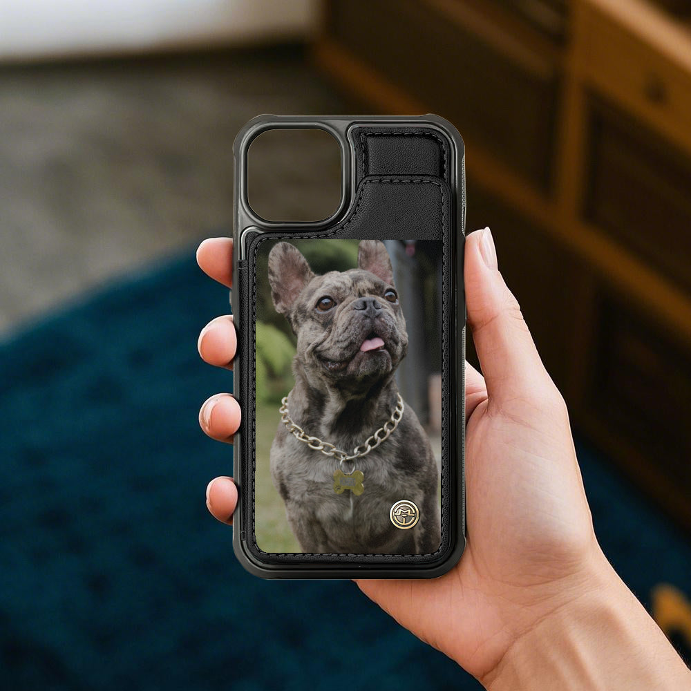 French Bulldog Lula Personalized Leather Wallet Case For For Iphone &