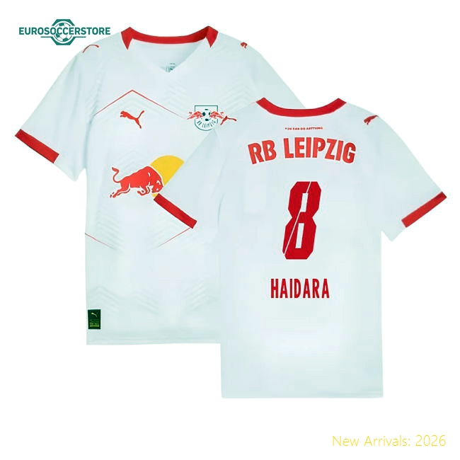 2025-2026 Red Bull Leipzig Home Shirt (Kids) (Haidara 8)