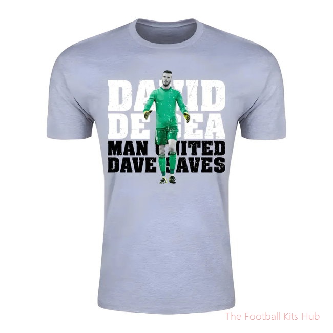 David De Gea Man United Goalkeeper T-Shirt (Grey)