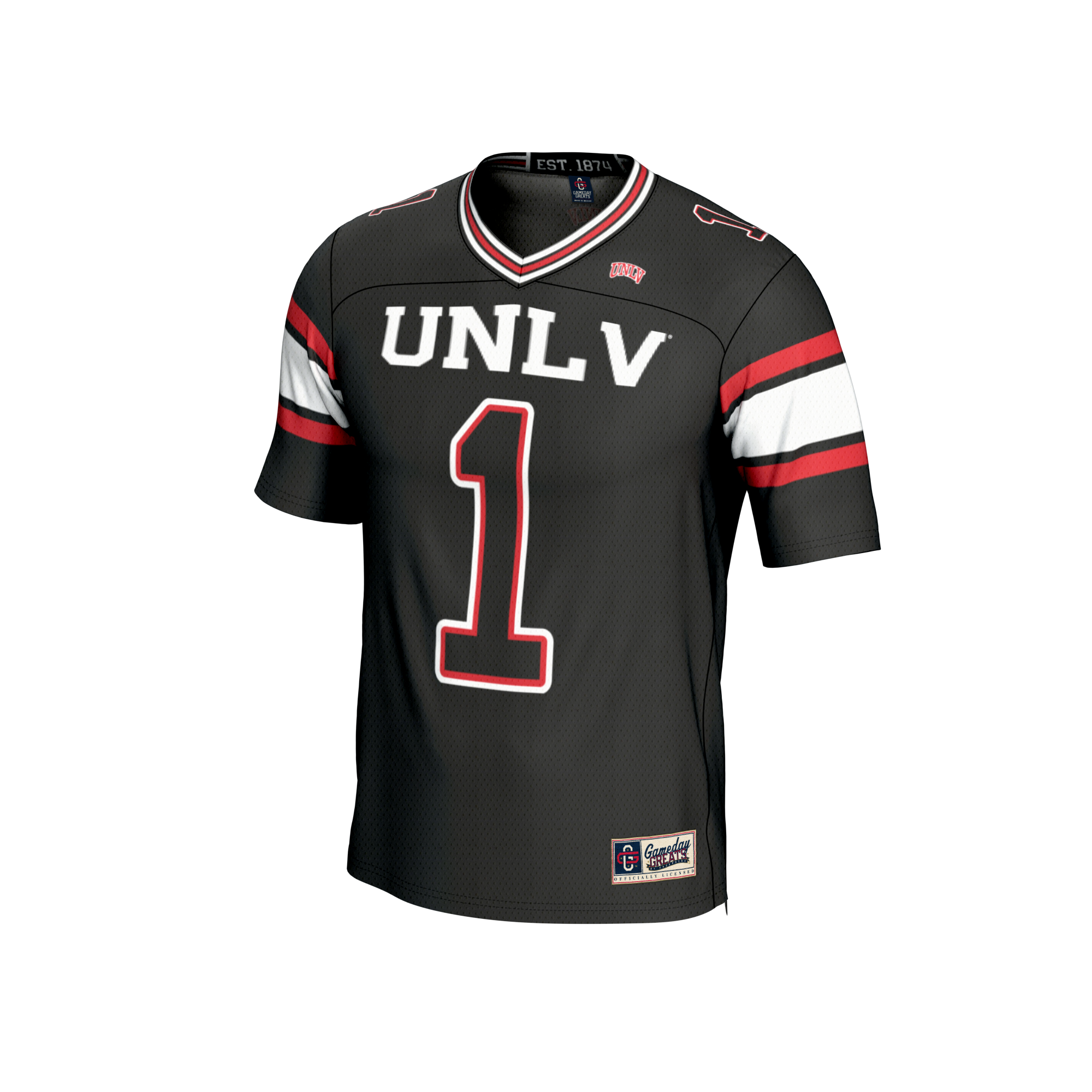 #1 UNLV Rebels GameDay Greats Unisex Lightweight Football Fashion 2026 Season Football Jersey - Black