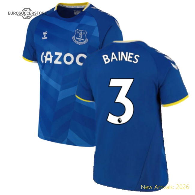 Everton 2021-2022 Home Shirt (Baines 3) Supporter Version
