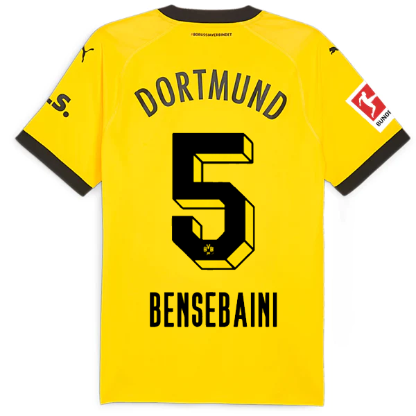 Borussia Dortmund Patch 2023-2024 Bun Home Jersey – Authentic Shirt