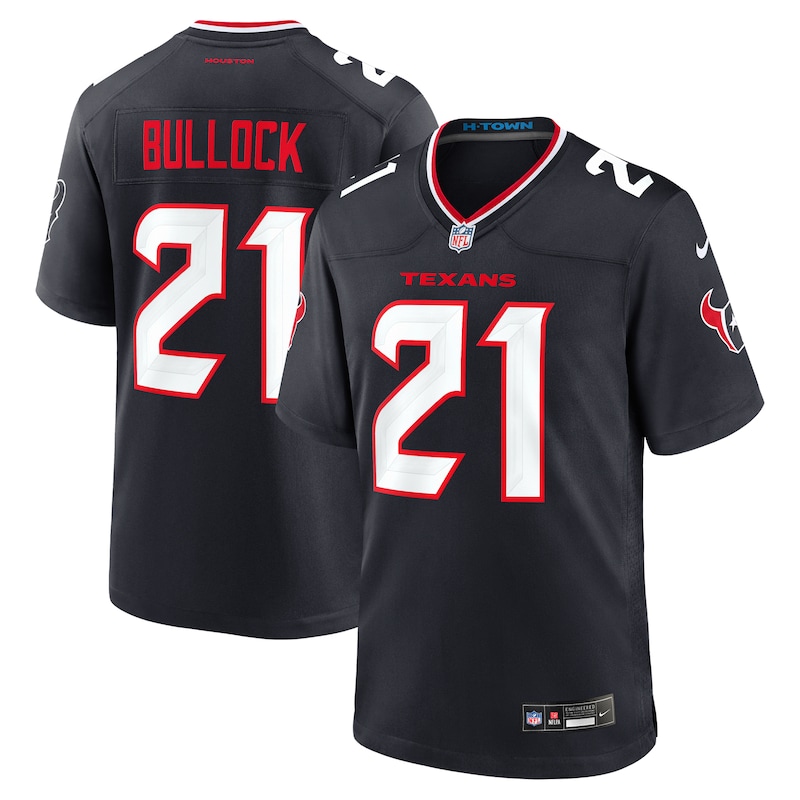 None Calen Bullock Houston Texans Football Franchise Replica Jersey