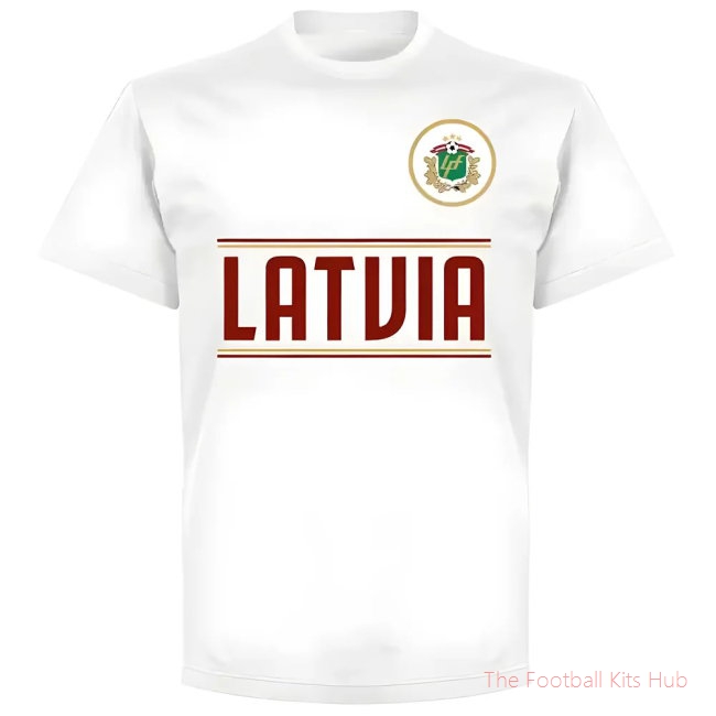 Men Latvia Team T-Shirt - White