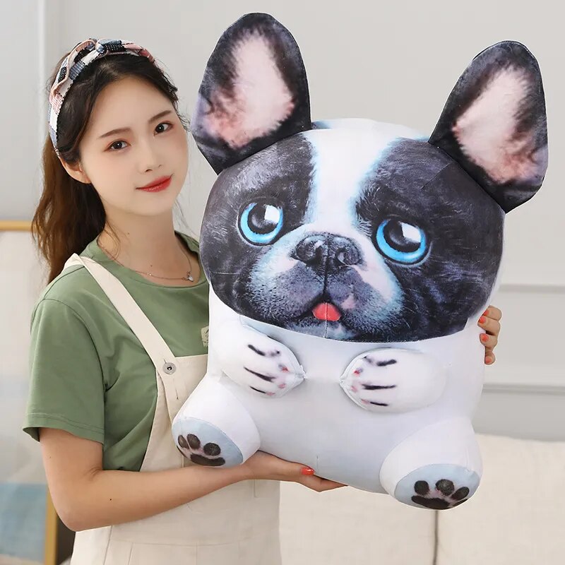Comfortable Frenchiehugs Cuddle-worthy Frenchie Shaped Plush Cushion ...
