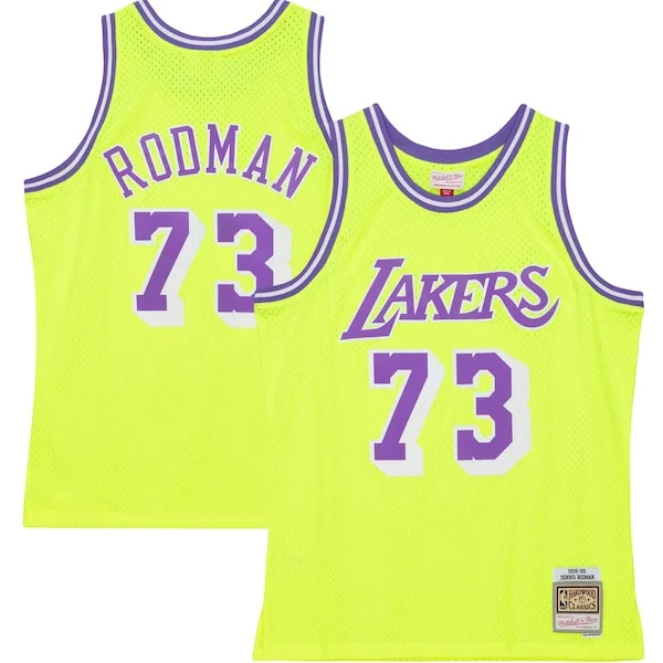 Dennis Rodman LAL Swingman Jersey - genuine modern - Yellow athletic