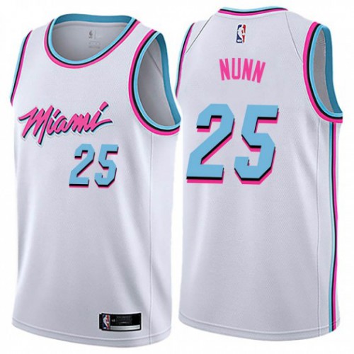 Nike Heat White Miami Heat #25 Jersey - Value-Priced NBA Fan Apparel