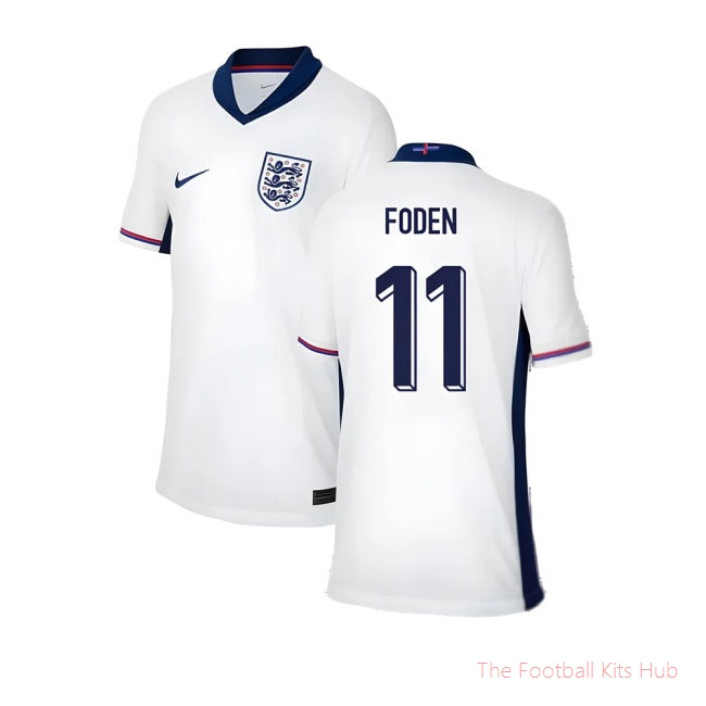2024-2025 England Home Shirt (Kids) (Foden 11)