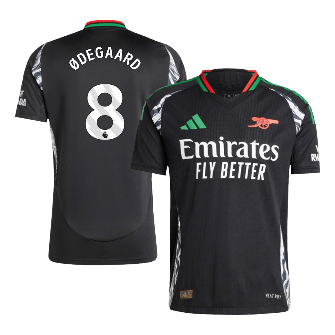 Player Version ?DEGAARD #8 Arsenal Away Soccer Jersey 2024/25Authentic