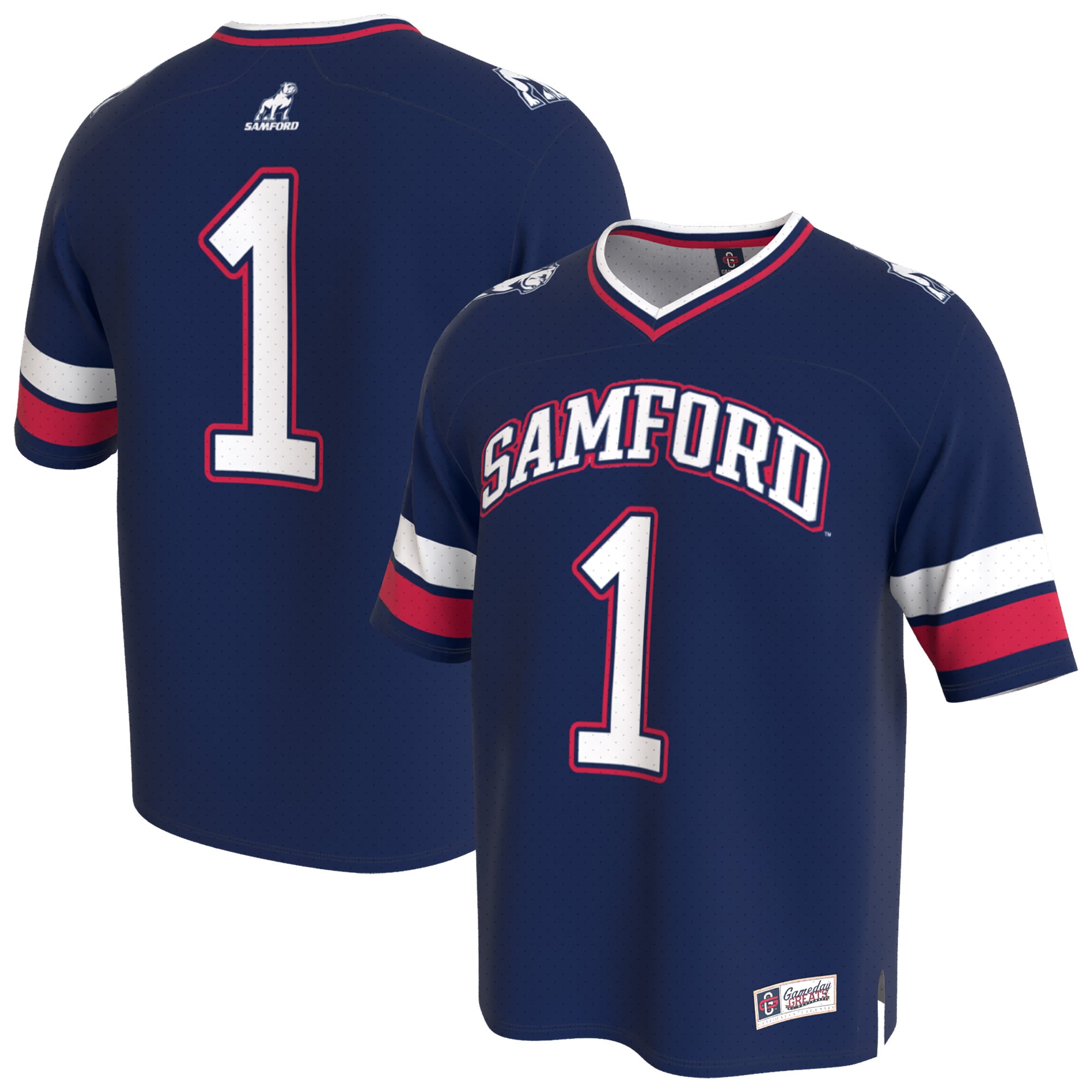 Unisex Royal Samford Bulldogs Lightweight Collegiate Football Fashion Jersey