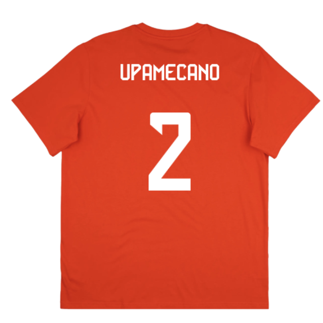 2025-2026 Bayern Munich Seasonal Graphic Tee (Red) (Upamecano 2)