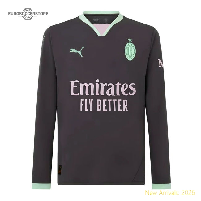 Authentic Best-Selling 2024-2025 Ac Milan Third Long Sleeve Shirt
