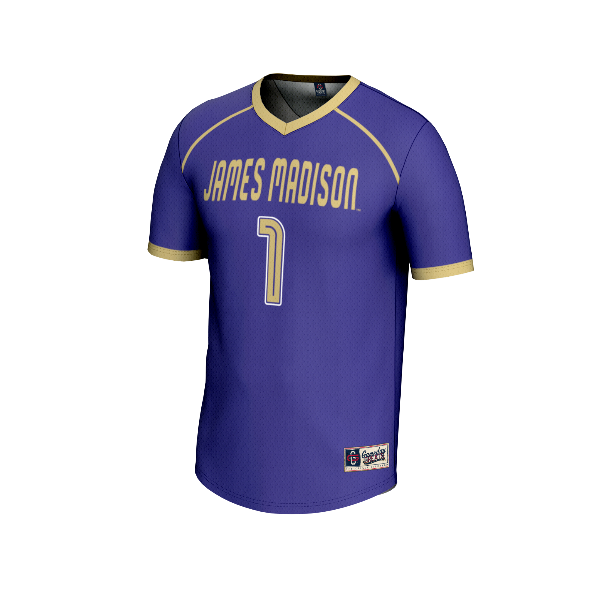 [DDG] James Madison Dukes GameDay Greats Youth Lightweight Women's Lacrosse Fashion Jersey - Purple