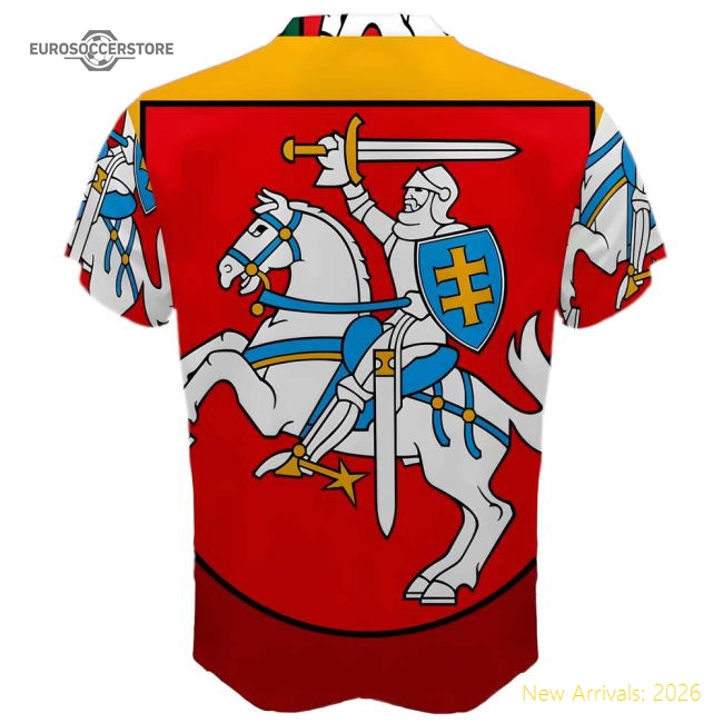 Lithuania 2018 Home Jersey Shirt Football Fan Apparel