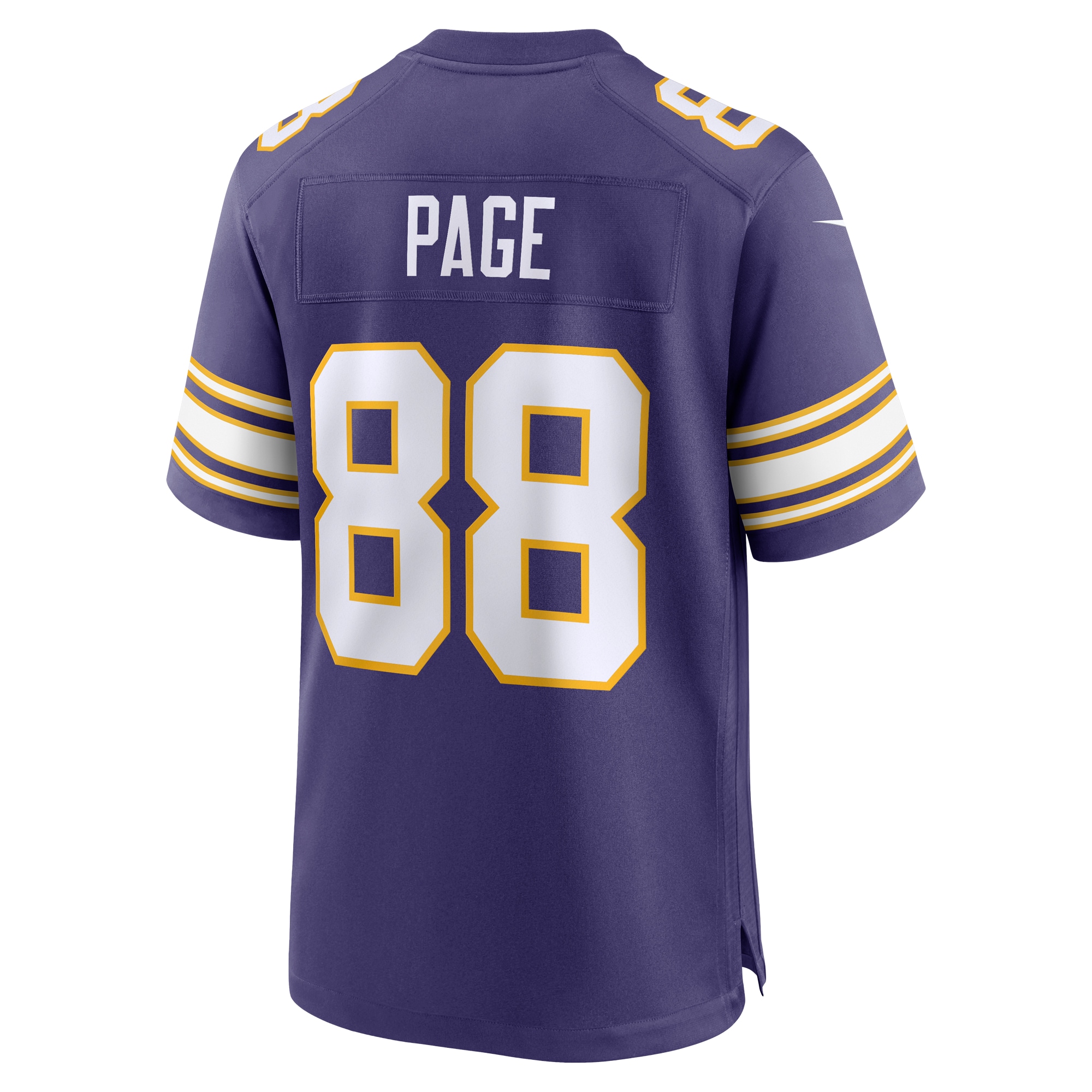 [LK] Alan Page Minnesota Vikings Retired Player Alternate Game Jersey - Purple