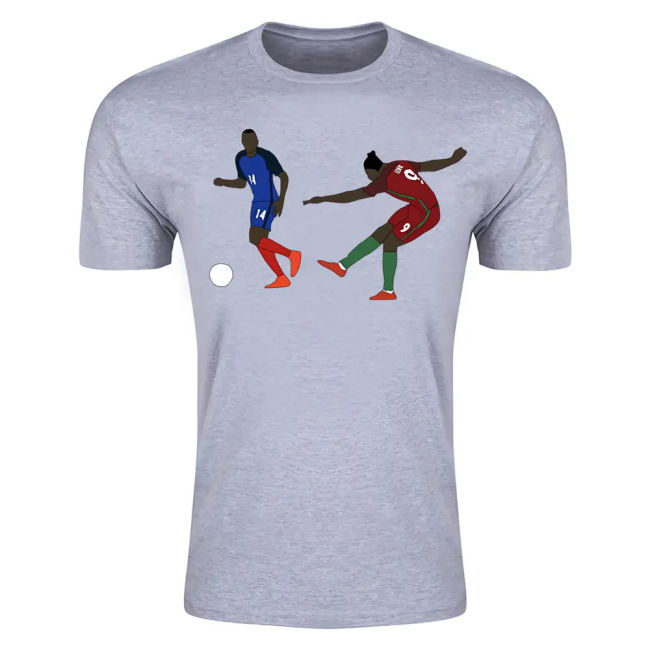 Eder Goal Euro 2016 Cartoon T-Shirt (Grey) Netherlands Premium