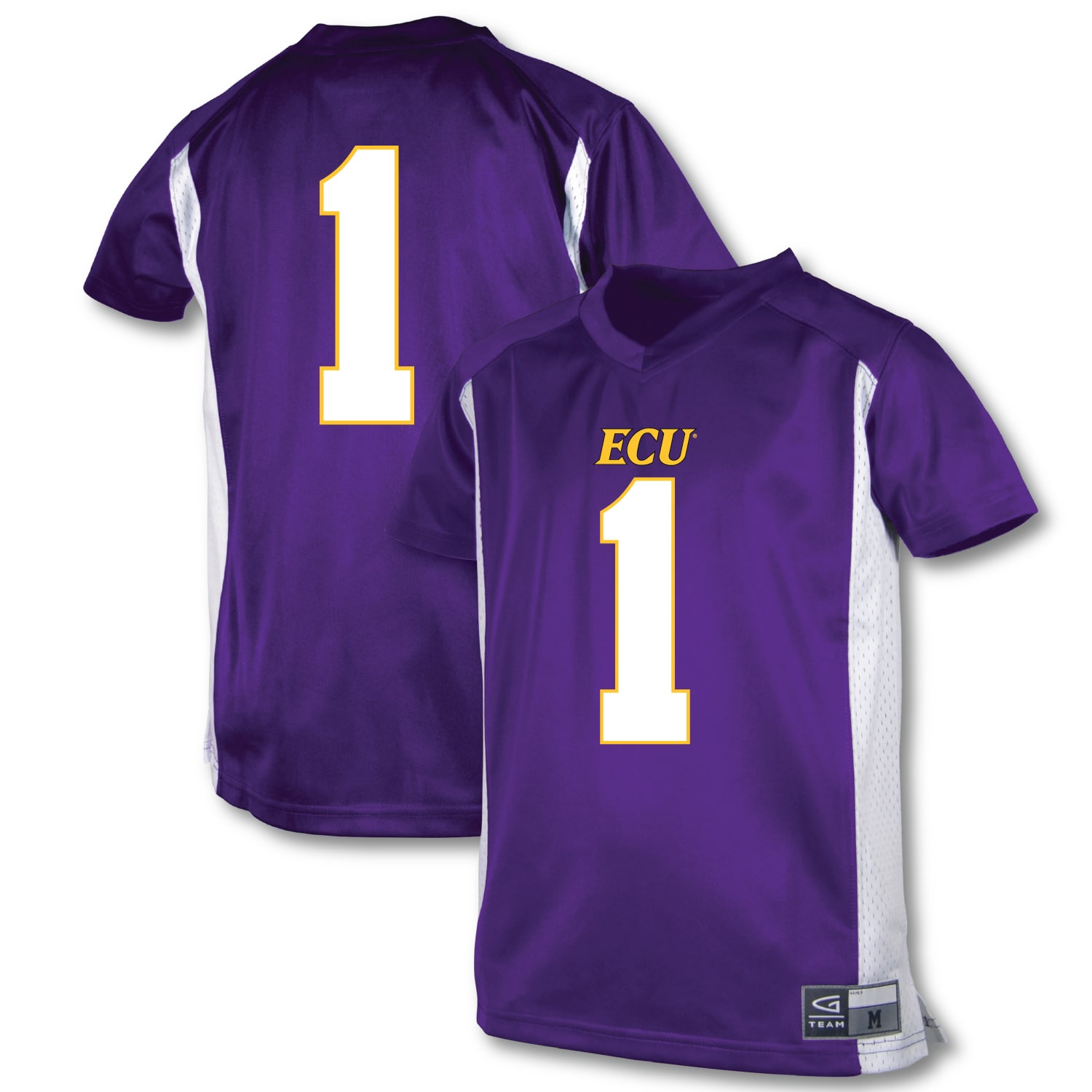 [NJP] ECU Pirates Garb Youth Football Jersey - Purple