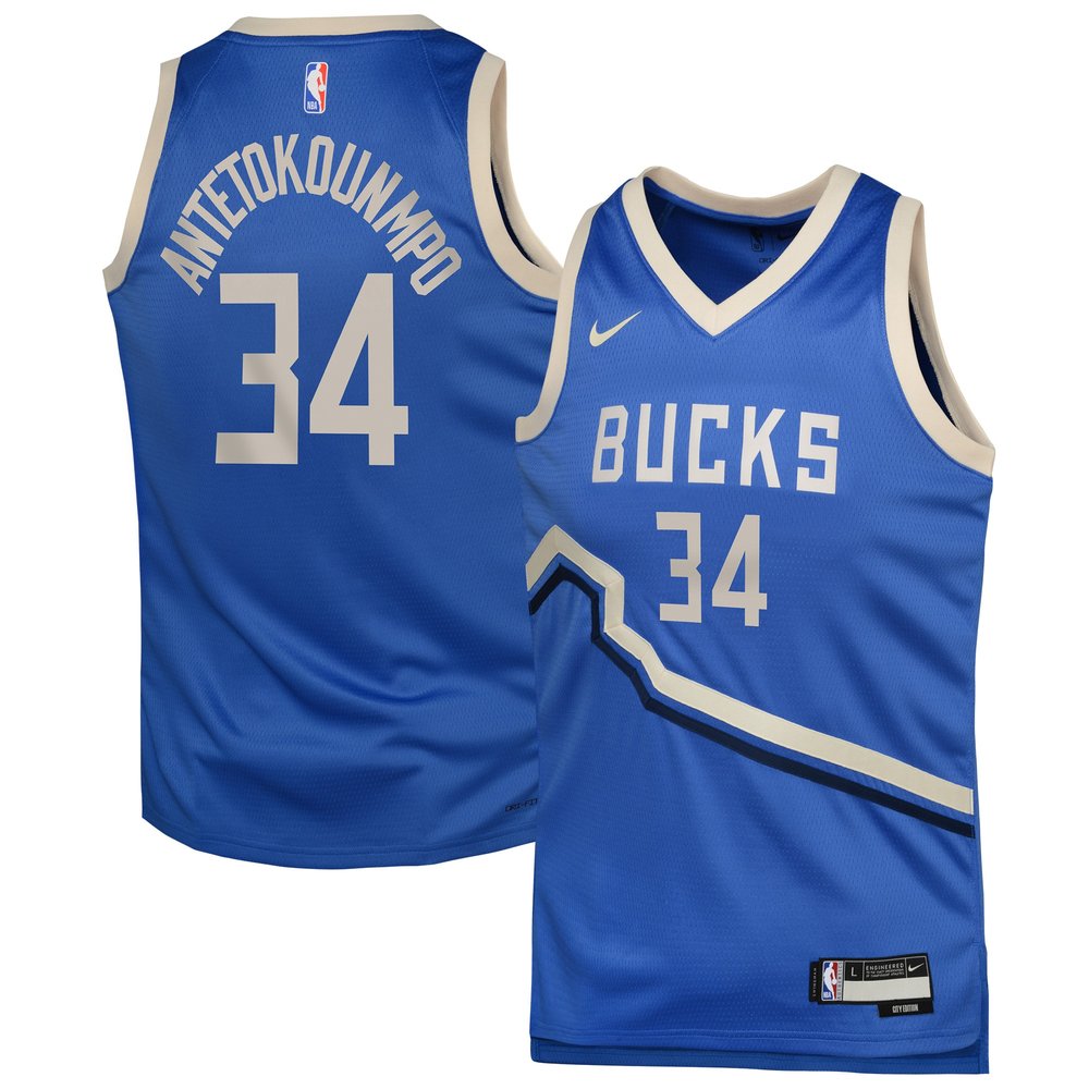 Durable Giannis Antetokounmpo Milwaukee Bucks Jersey - City Edition