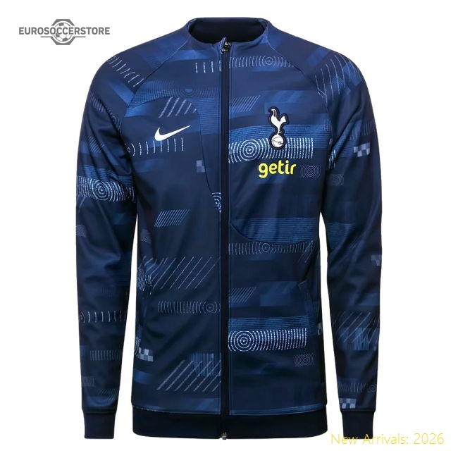 Official 2023-2024 Tottenham Pro Anthem Jacket (blue) - Premium