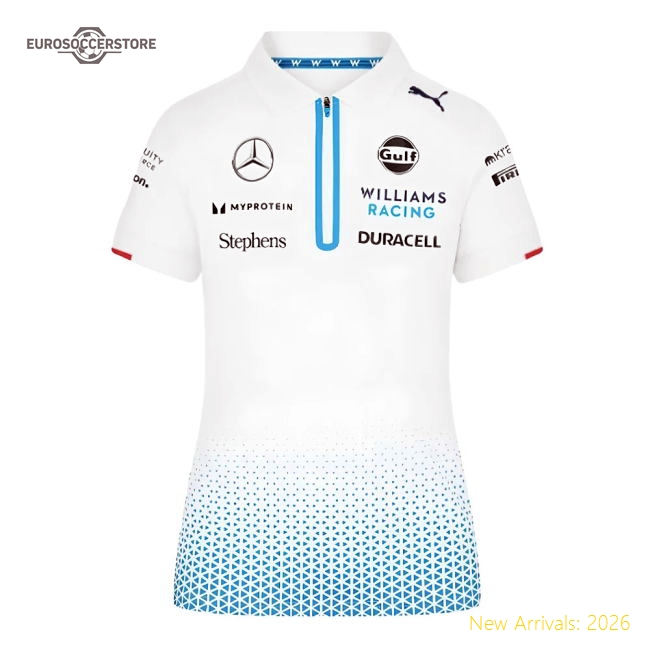 2024 Williams Racing Team Polo Shirt (White) - Womens
