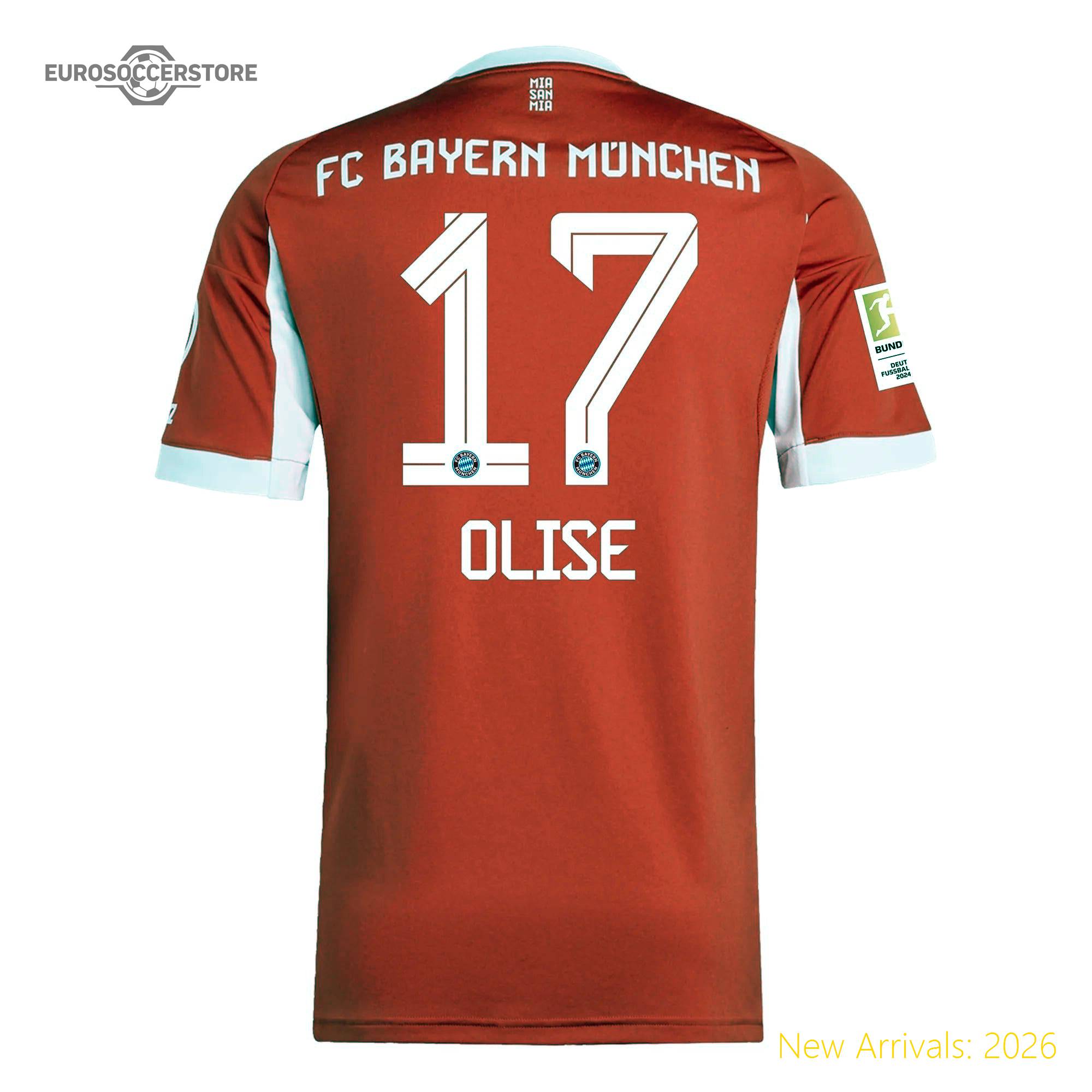 Official Team Merchandise Premium Men Bay Soccer Star Home Jersey 2023