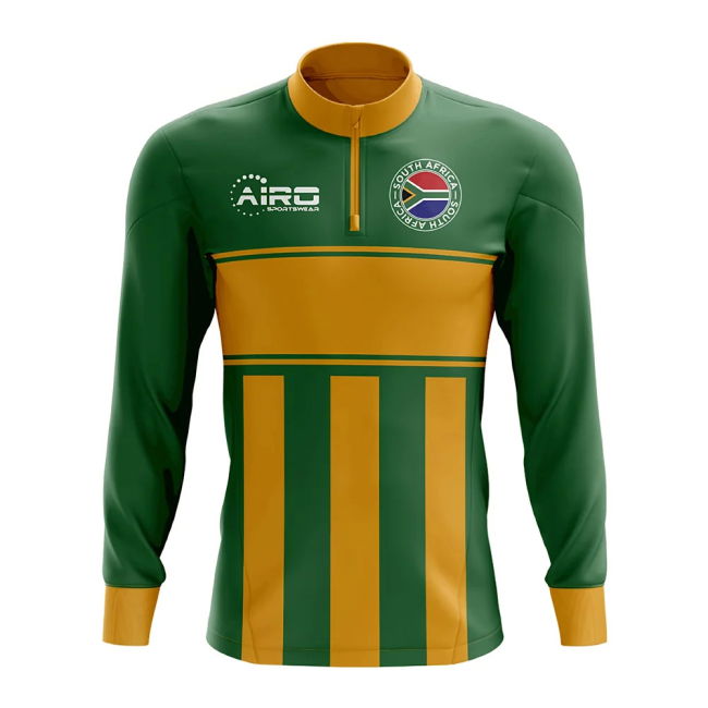 Elite World-Class South Africa Concept Football Half Zip Midlayer Top