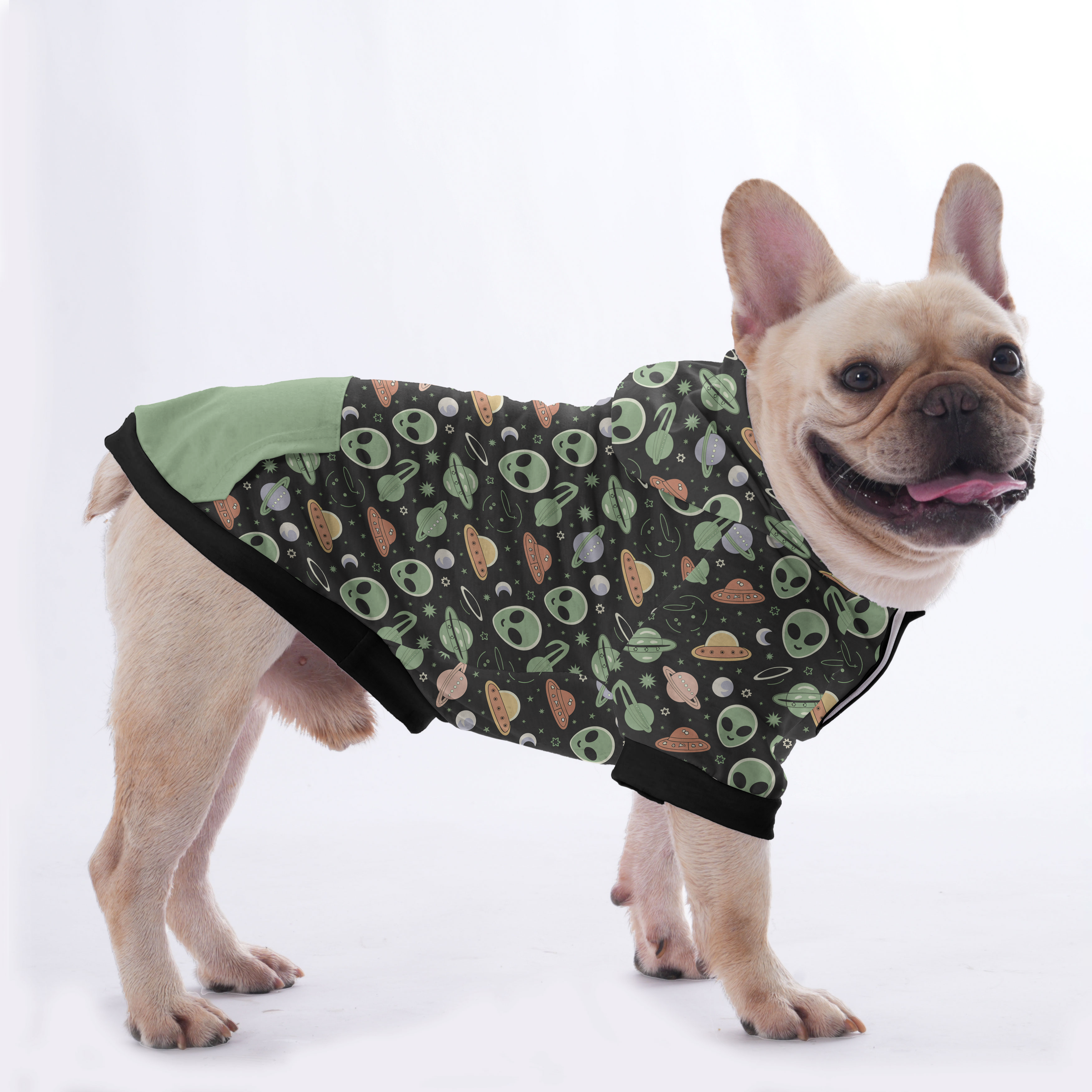 The Alien - Trendy Hoodies For French Bulldog | Frenchie Shop Original Frenchie Themed Wear