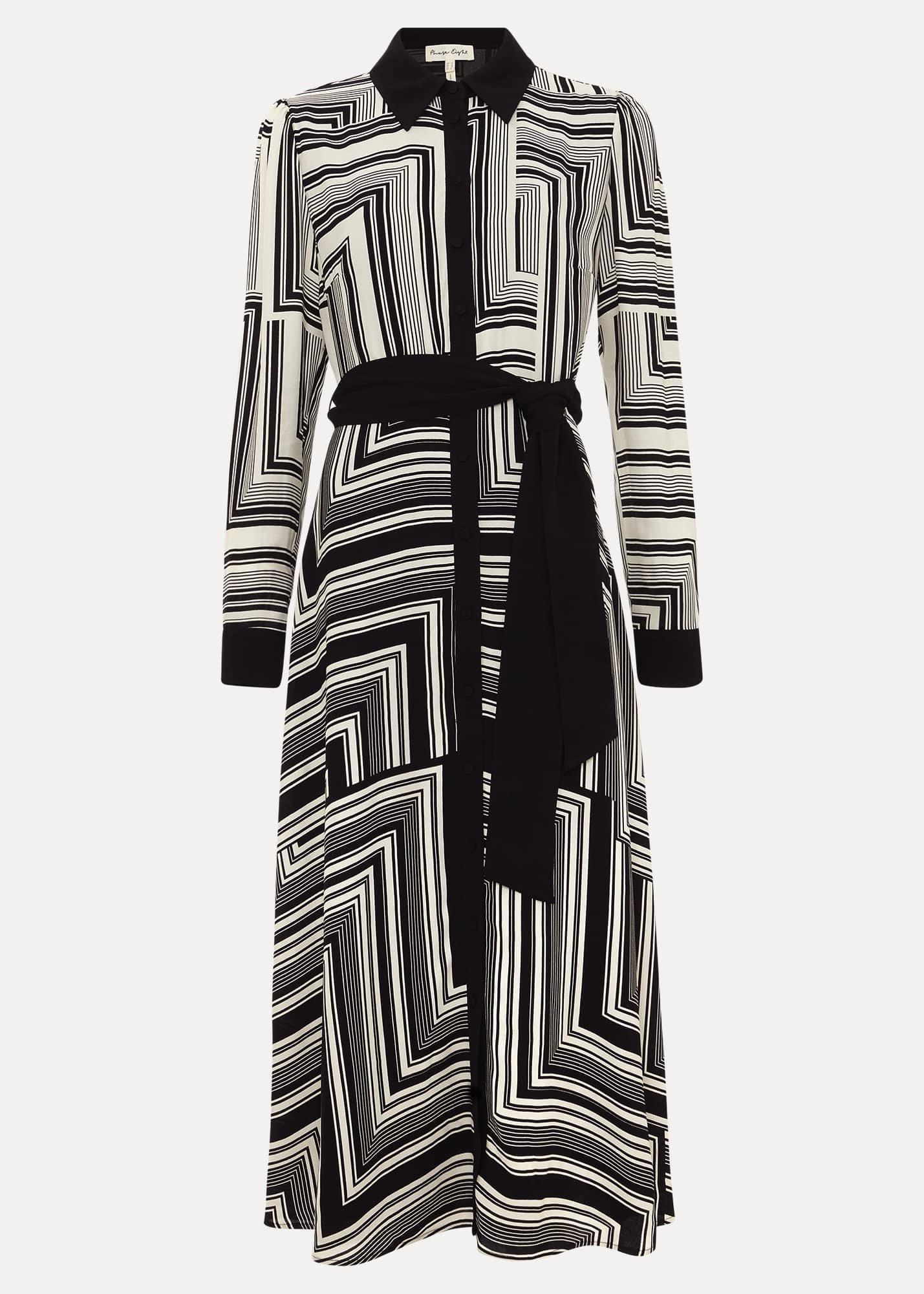 Pia Striped Midaxi Dress