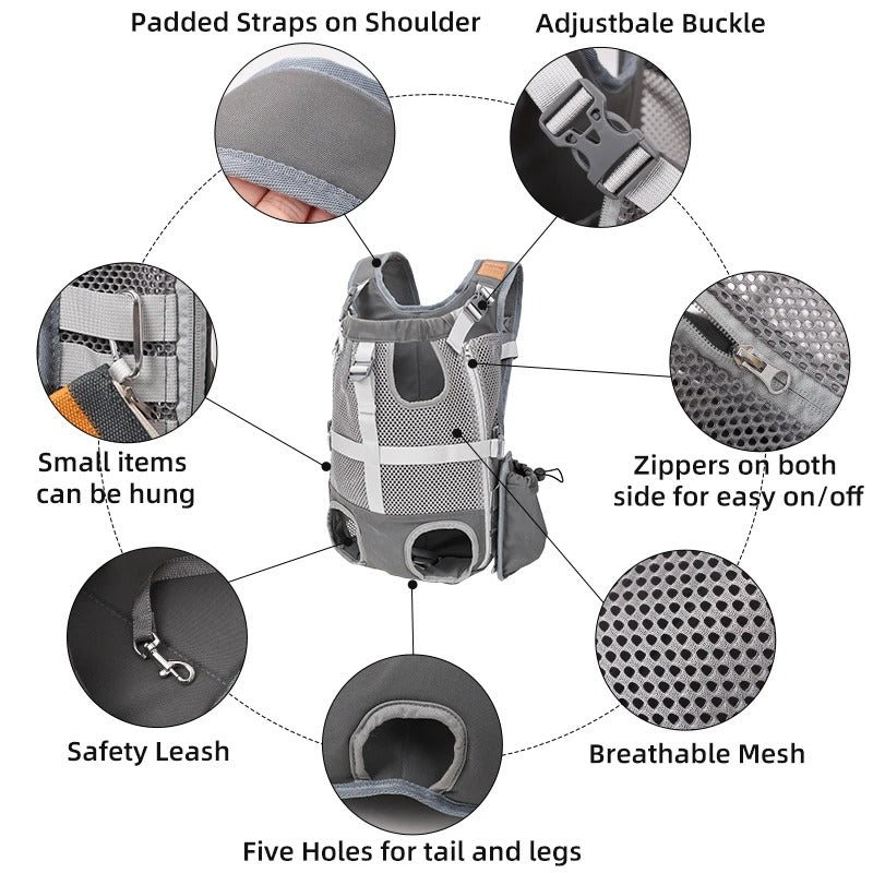 Fashion-Forward Pawporter French Bulldog Carrier Backpack – Travel An...