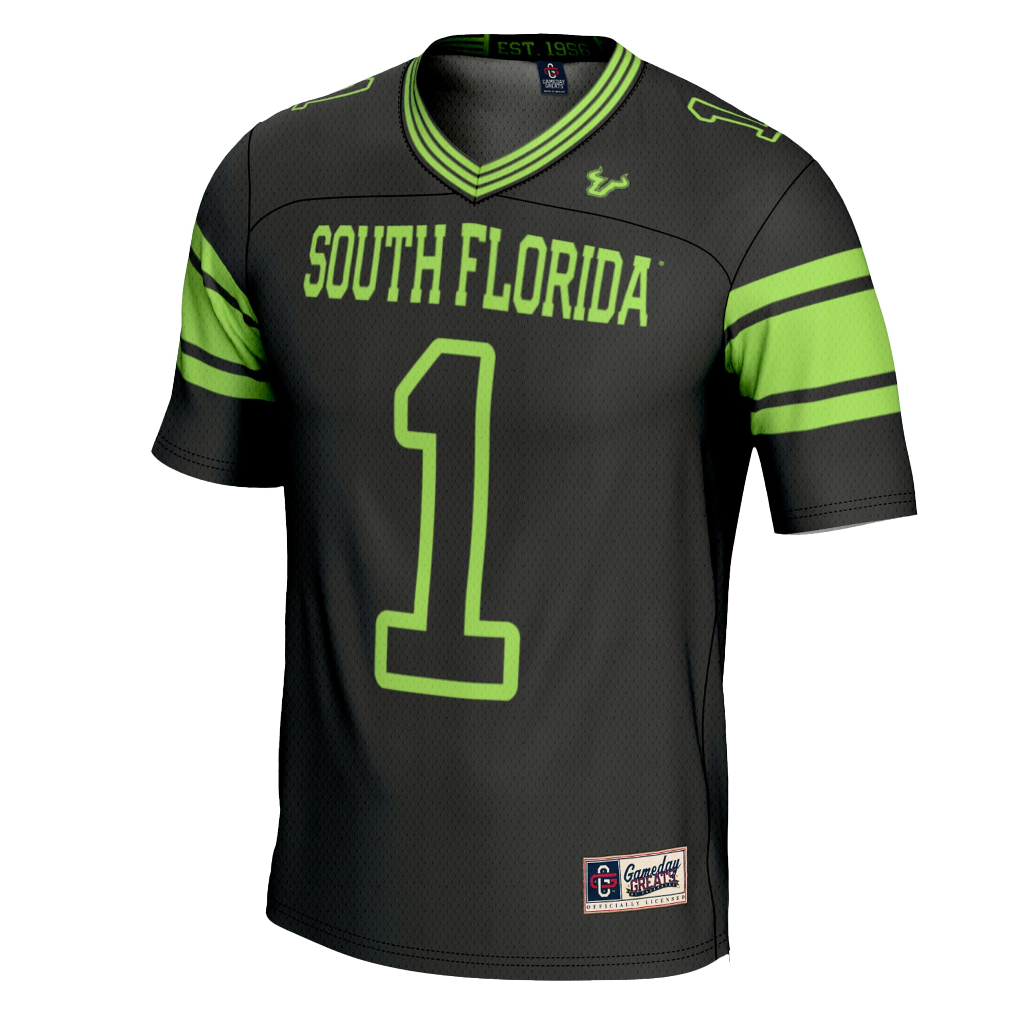#1 South Florida Bulls GameDay Greats Youth Football Jersey - Black