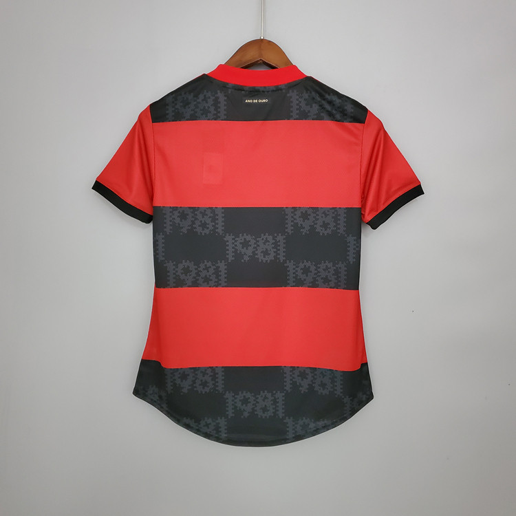 CR Flamengo Soccer Shirt Jersey Women 21-22 Home RedBlack Football