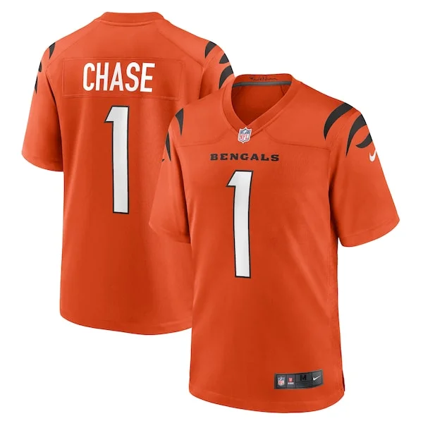 None Game NFL Jersey - Orange | High-Quality Football Apparel