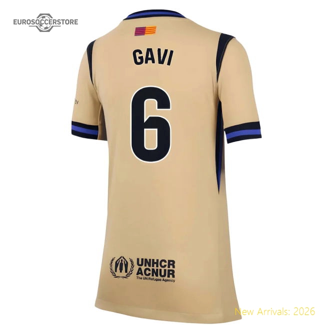 Match-Day 2025-2026 Barcelona Away Shirt (Kids) (Gavi 6)