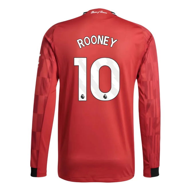 Man Utd 2025-20 Home Football Shirt Rooney Signature 10 L M S