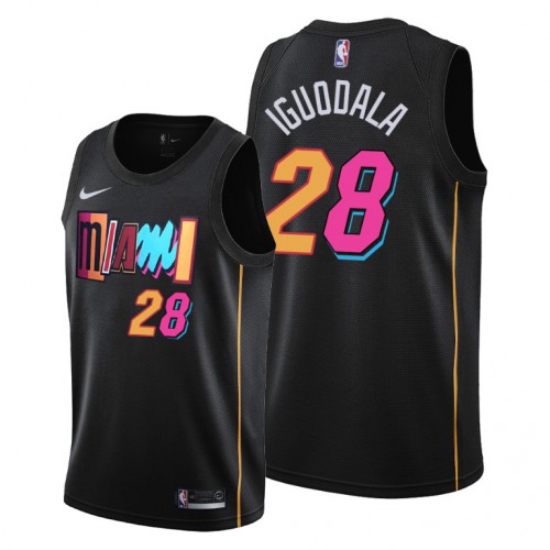 Miami Miami Heat #28 Andre Iguodala Womens 2021-22 City Edition Black NBA Jersey Womens