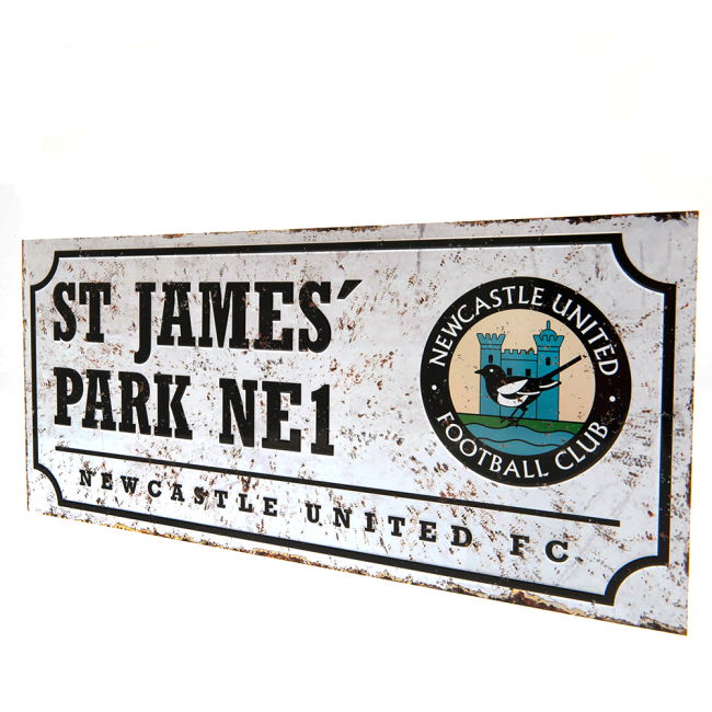 Newcastle United FC Retro Street Sign (Limited Edition)