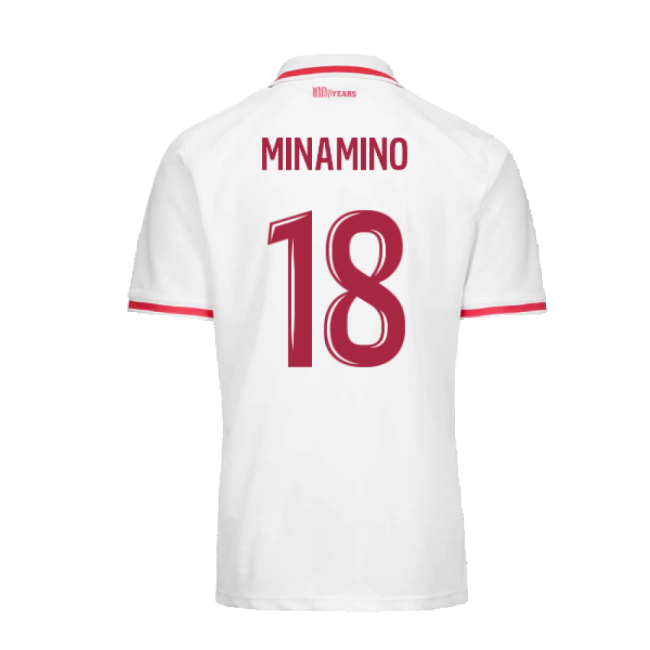 Intense Monaco As Monaco Home Shirt Minamino #18 Top Tier New Rele...