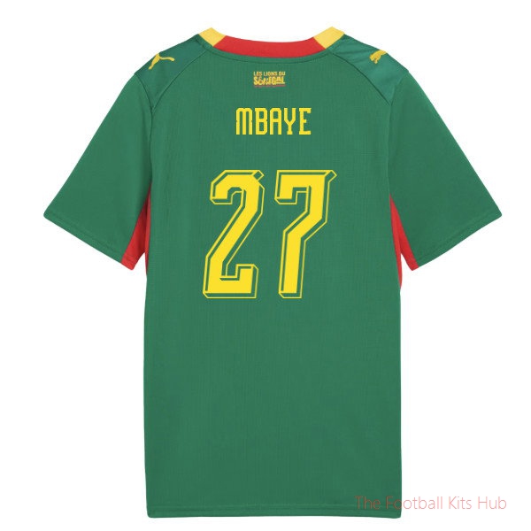 [LK] 2026/27 Senegal Away Shirt (Kids) (Mbaye 27)