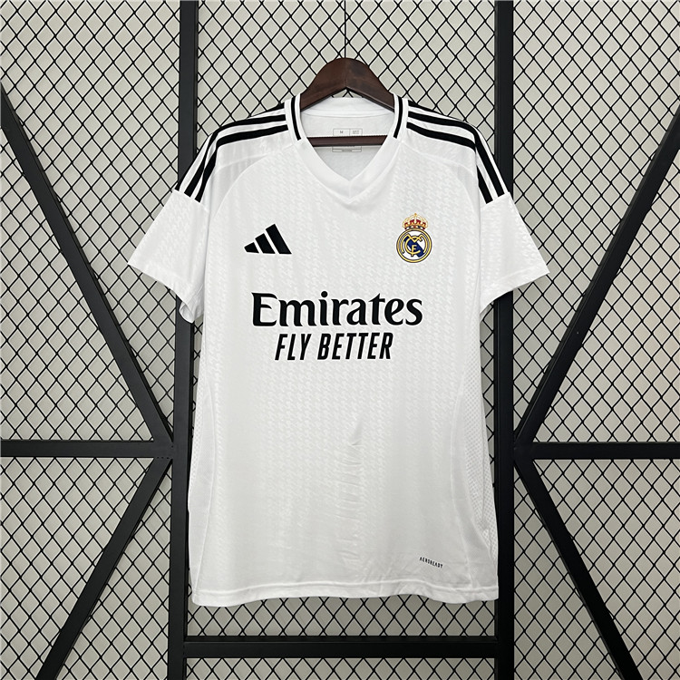 Licensed Licensed Quick Dry Real Madrid 2425 Home White Shirt