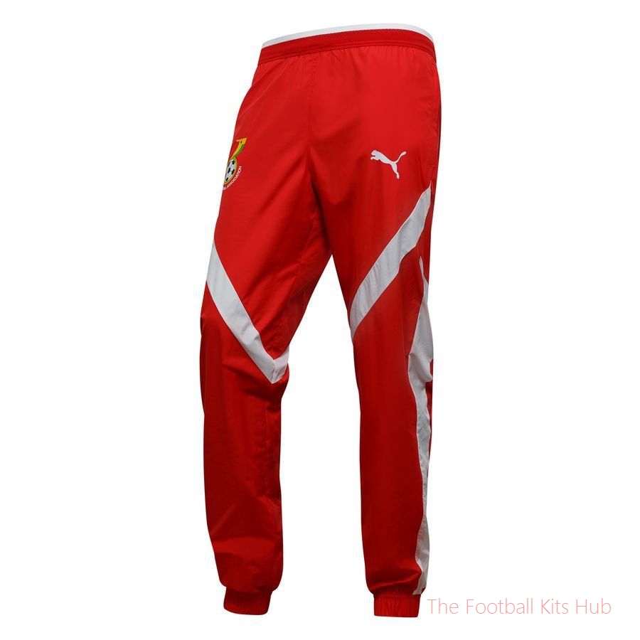 Ghana Training Trousers Pre Match Woven Africa Cup of Nations 2025 - Puma Red/PUMA White