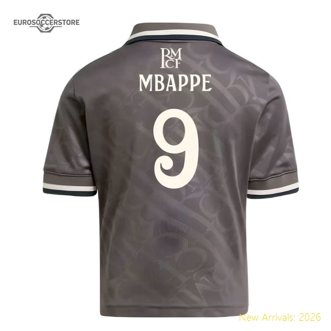 Gentle Mini Football Team Mbappe Jersey 2024-2025 Stretchy
