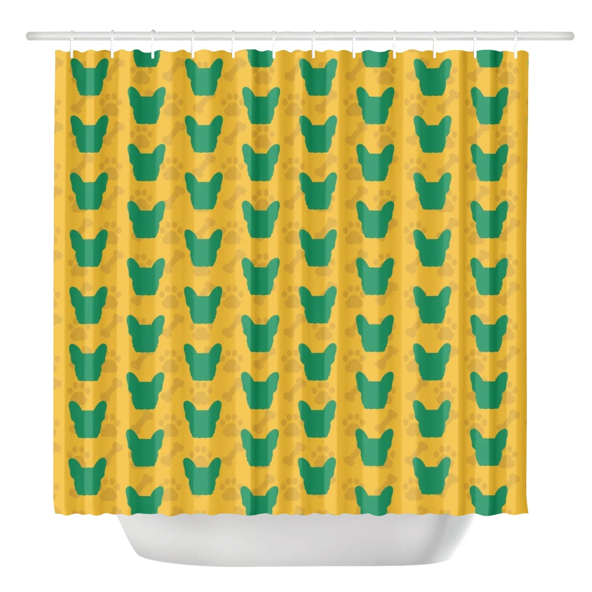 French Bulldog Honey Shower Curtain For Frenchie Lovers Durable Dog Item