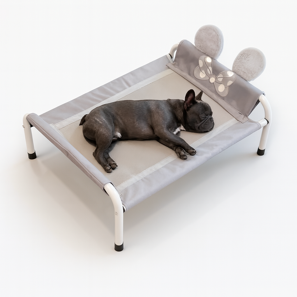 French Bulldog Ventura Frenchie Elevated Bed – Breathable Moisture