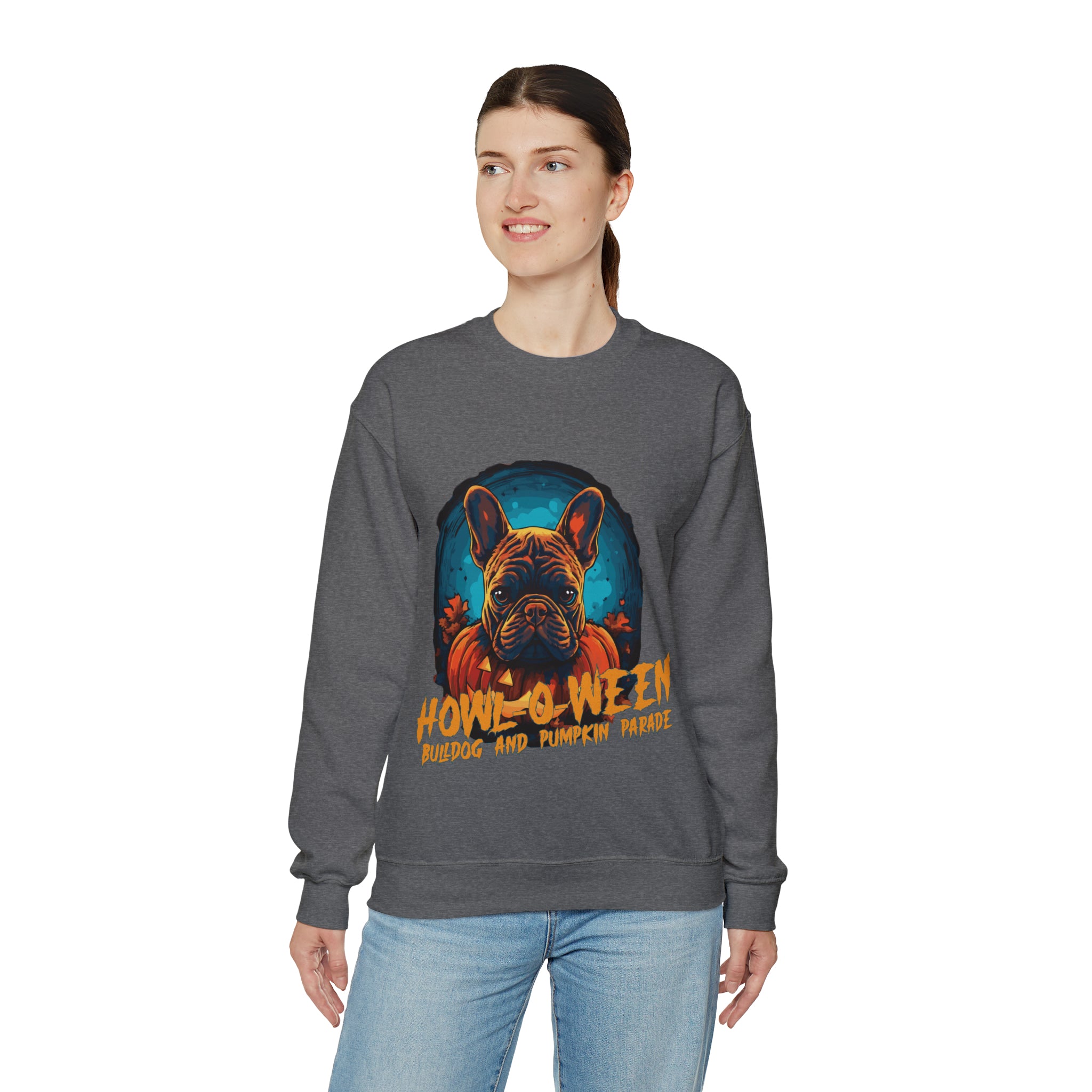 Pet-Lover Pumpkin Parade Halloween Unisex Sweatshirt for Everyday Wear