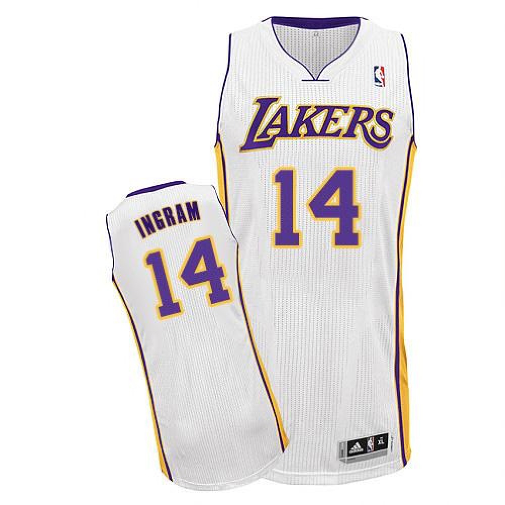 Game Day Top-Grade Men's Lakers #14 Brandon White Basketball Jersey