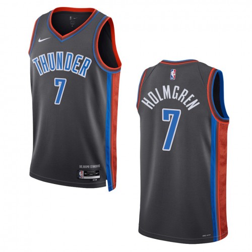 Nike Gray City Thunder #7 Jersey - Great Value Premium Quality