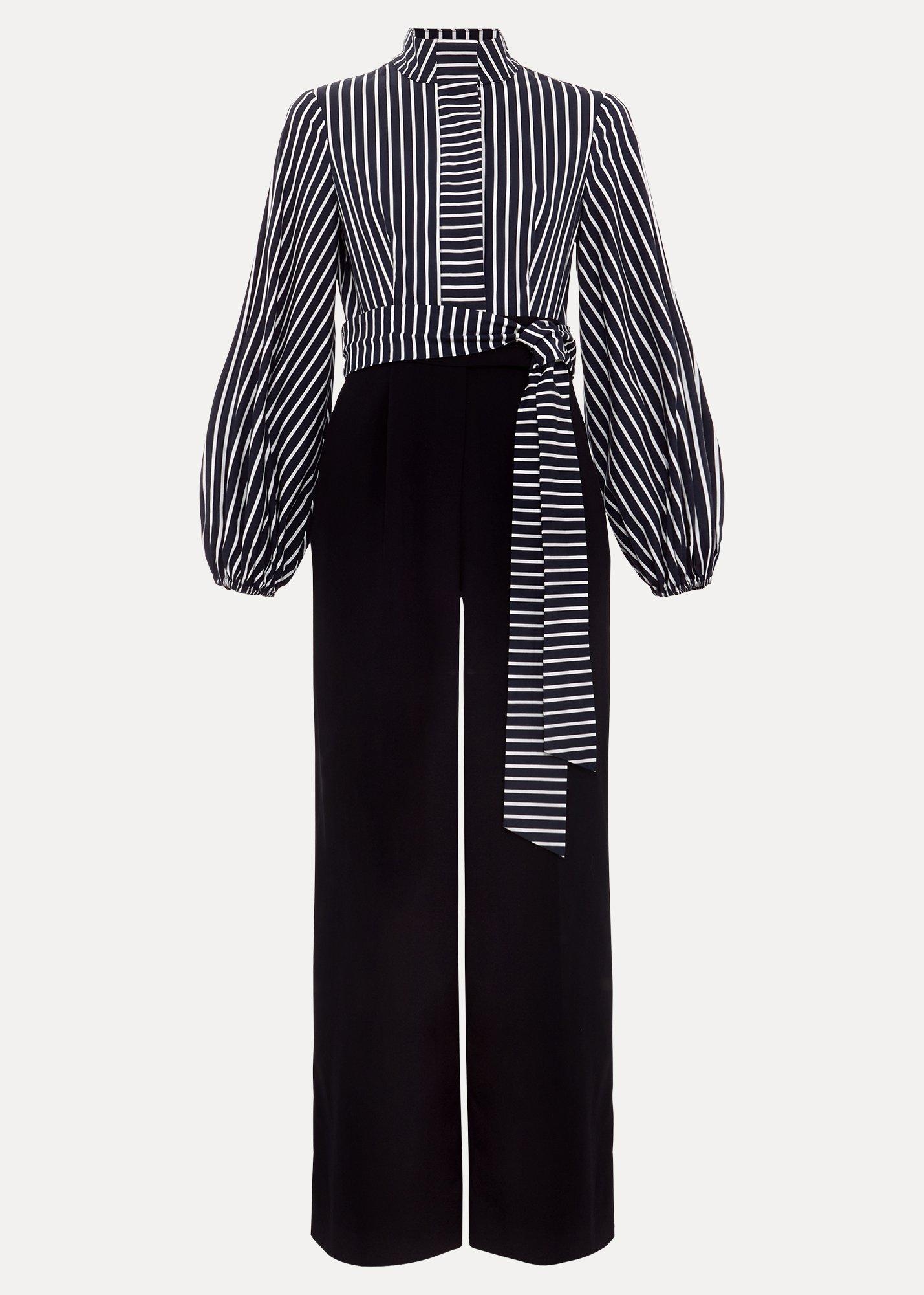 Petite Bree Stripe Wide Leg Jumpsuit