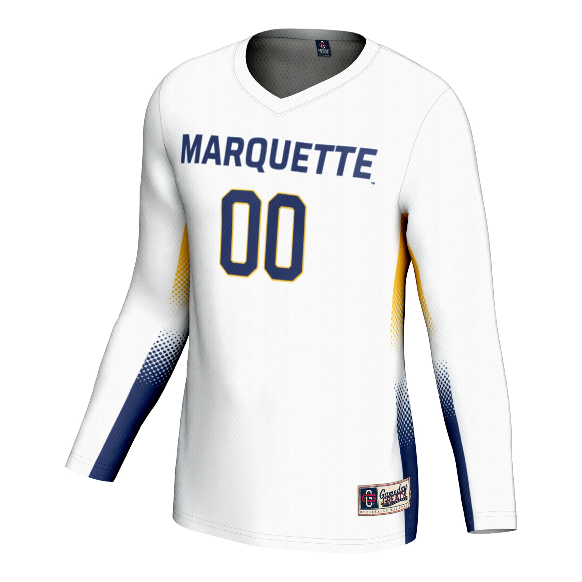 [DDG] Marquette Golden Eagles GameDay Greats Youth NIL Lightweight Volleyball Jersey - White